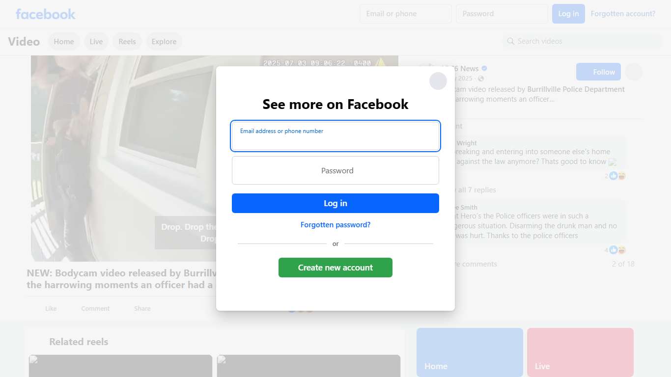 NEW: Bodycam video released by Burrillville Police Department shows the harrowing moments an officer had a gun pointed in her face. Read more: https://www.abc6.com/burrillville-police-release-bodycam-footage-from-arrest-of-man-accused-of-pointing-a-loaded-gun-at-an-officer/ | ABC6 News | Facebook